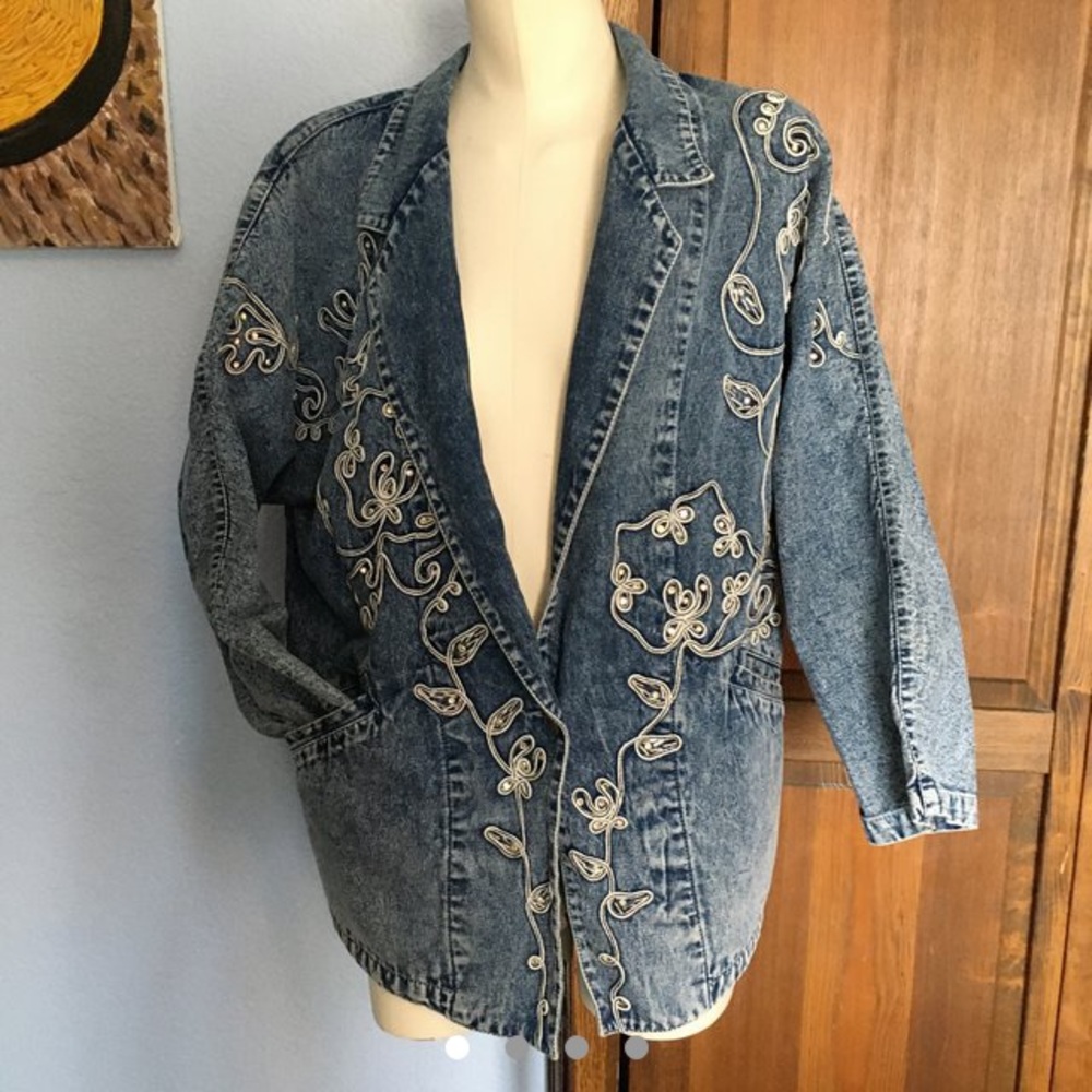 Vintage Embellished Denim Jacket